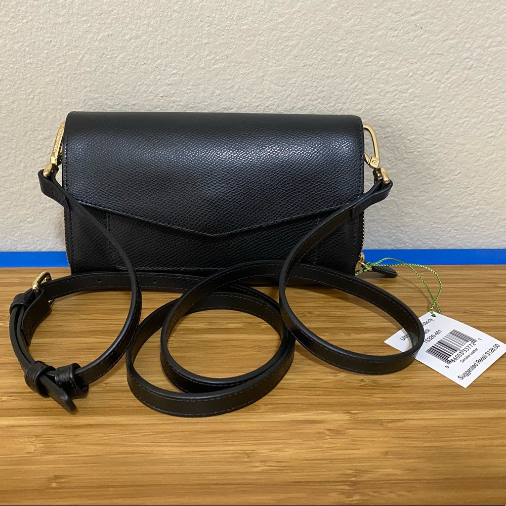 Vera Bradley Ultimate Crossbody Bag NWT 15326 Black Leather